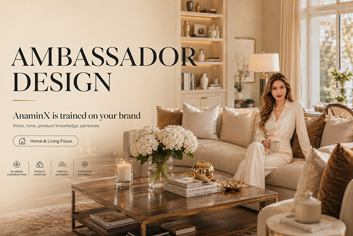 AnaminX-Sophisticated-living-with-AI-branding-ambassador